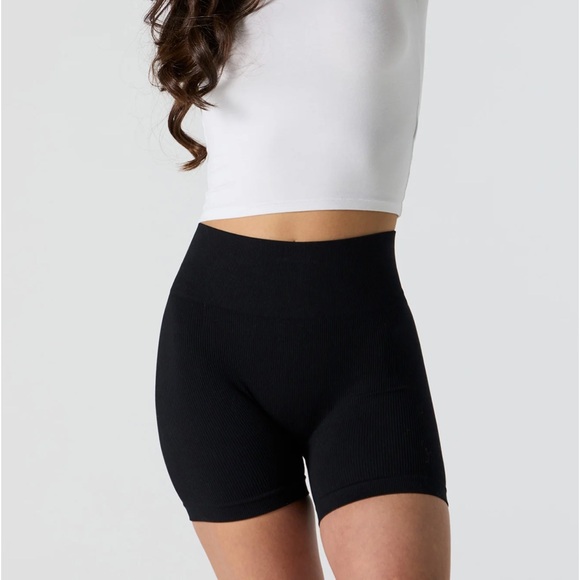 Black Biker Shorts - Picture 1 of 3